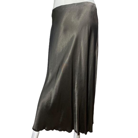 NWT Pharaoh Collection Riley Skirt in Vintage Satin- Espresso Size 4 - Picture 5 of 5